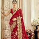Red Wedding Saree Design