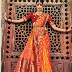 Bridal Saree in Red Design