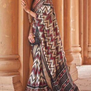 Festival Wear Grey Weaving Silk Saree